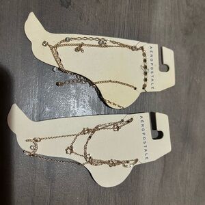 Aeropostale Gold Anklet Set